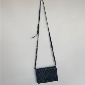 Rebecca Minkoff Black Crossbody Bag with Quilted Texture